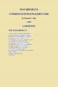 MAHABHARATA CONDENSED INTO ENGLISH VERS